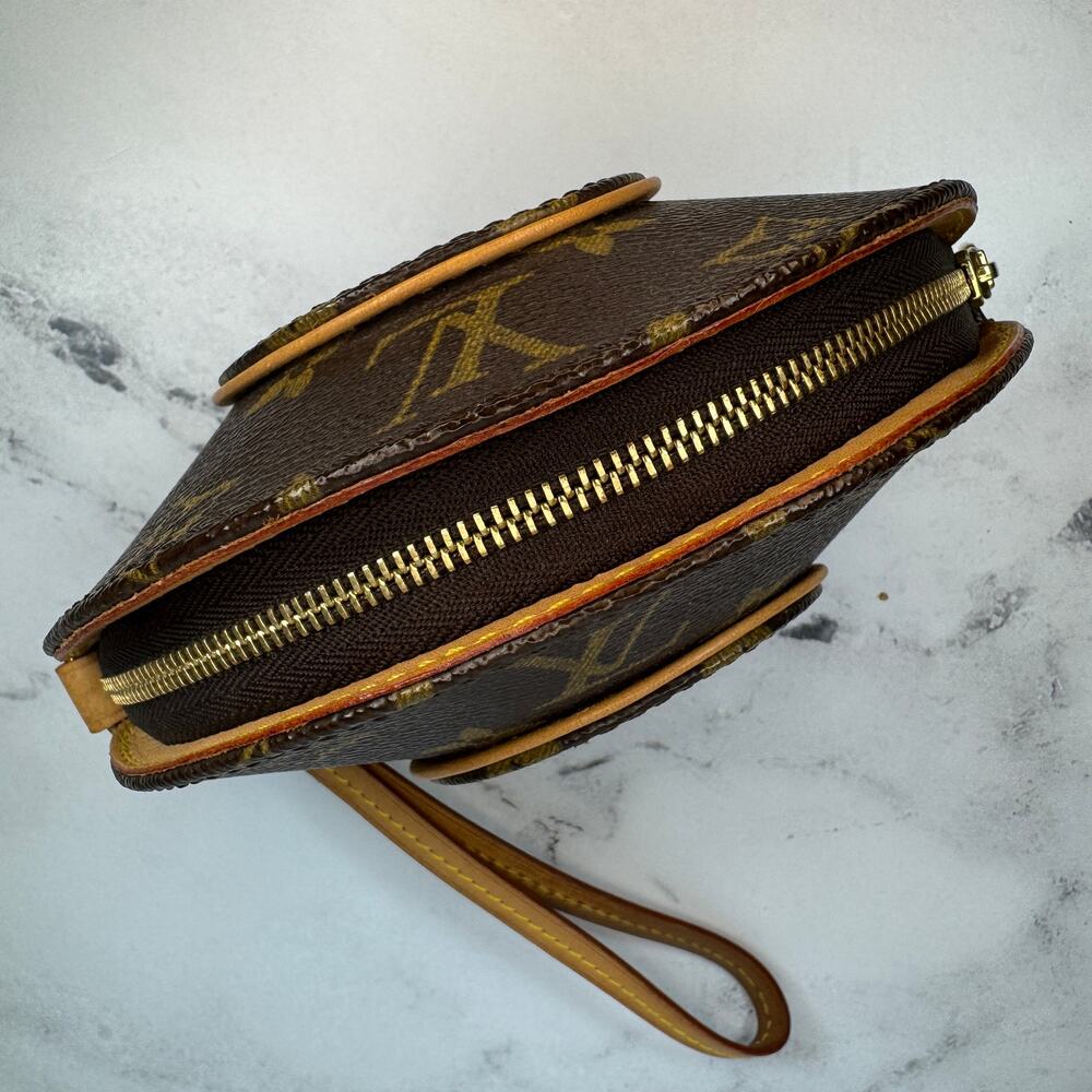 Louis Vuitton Mini Ellipse Vintage Bag Monogram canvas LV Wristlet Clutch Rare - Picture 9 of 16